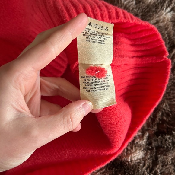 Moth Bright Coral Crew Neck Sweater - Picture 5 of 6